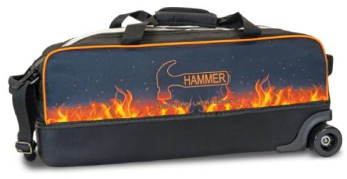 Hammer Dye Sublimated 3 Ball Tote Roller (FLAME)